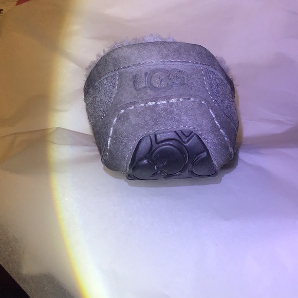 UGG Ascot slippers gray felt & suede leather sz 12 - Picture 10 of 13
